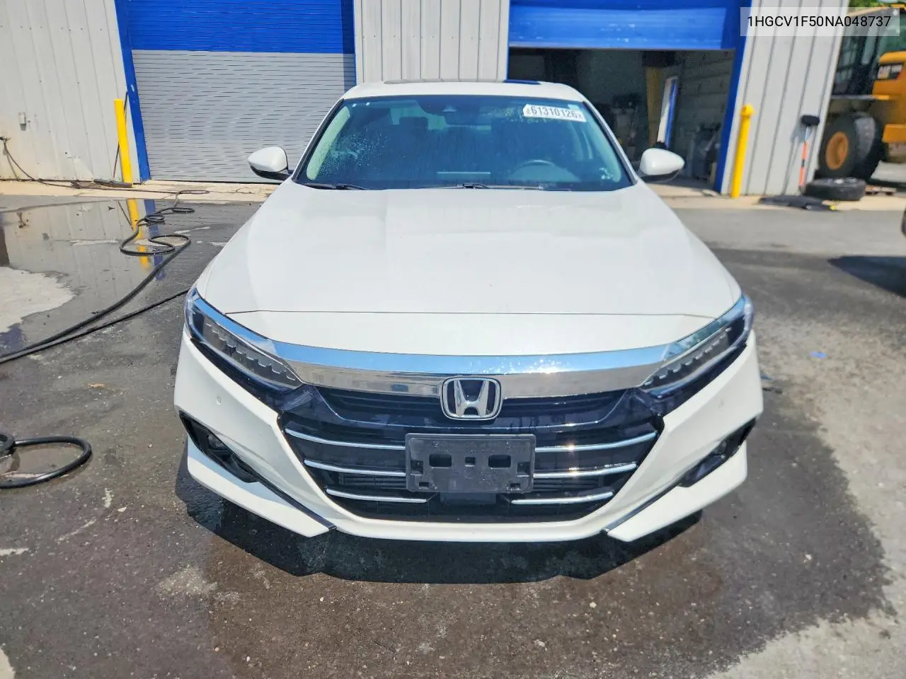 2022 Honda Accord Exl VIN: 1HGCV1F50NA048737 Lot: 61310126