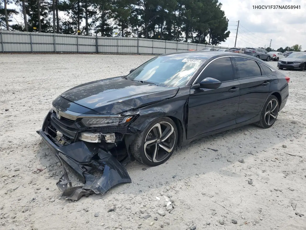 1HGCV1F37NA058941 2022 Honda Accord Sport