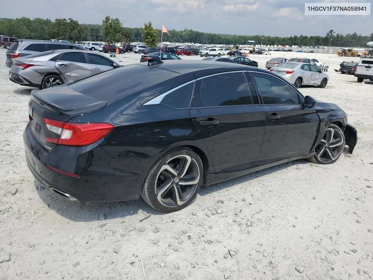 1HGCV1F37NA058941 2022 Honda Accord Sport