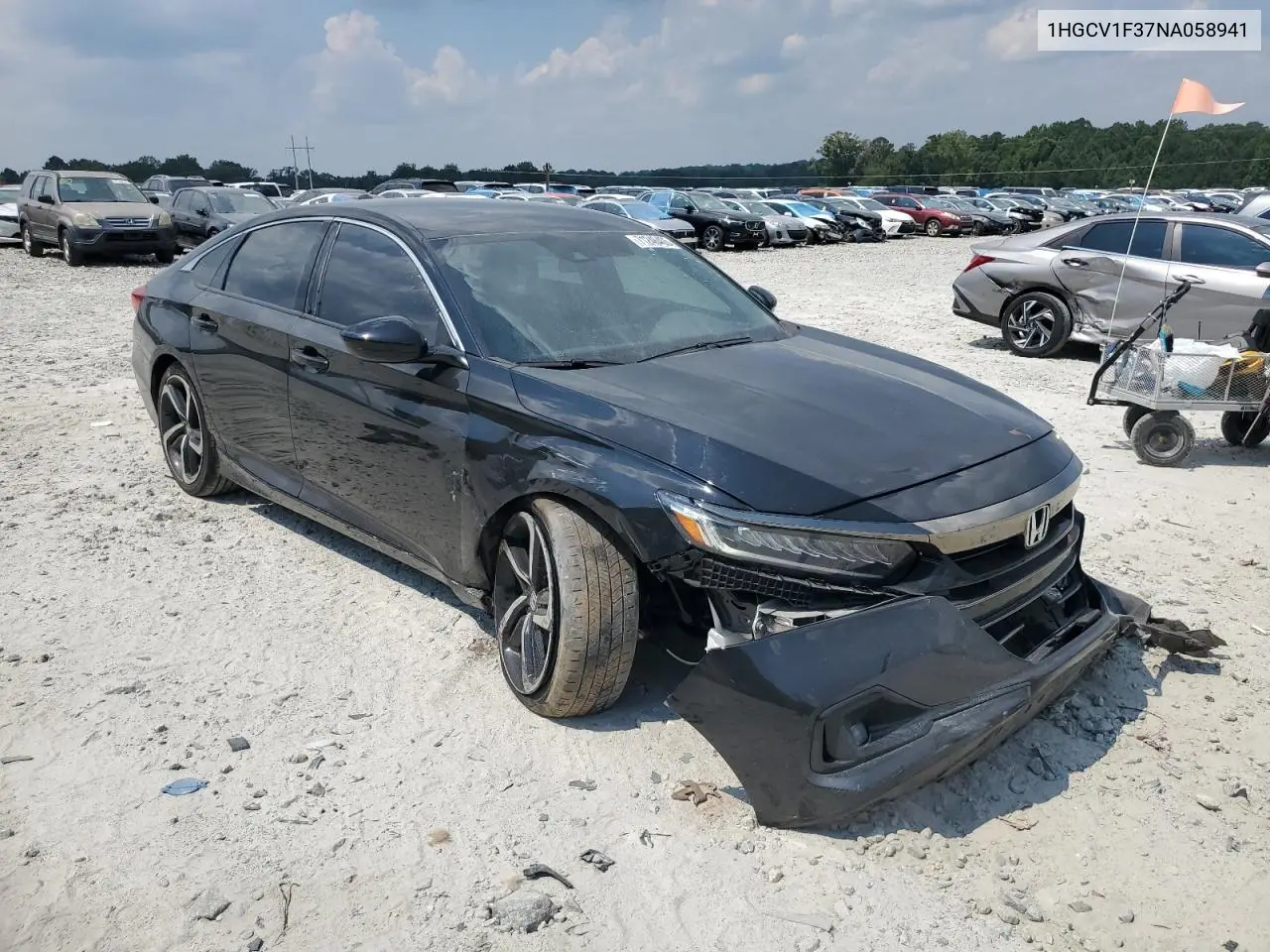 1HGCV1F37NA058941 2022 Honda Accord Sport
