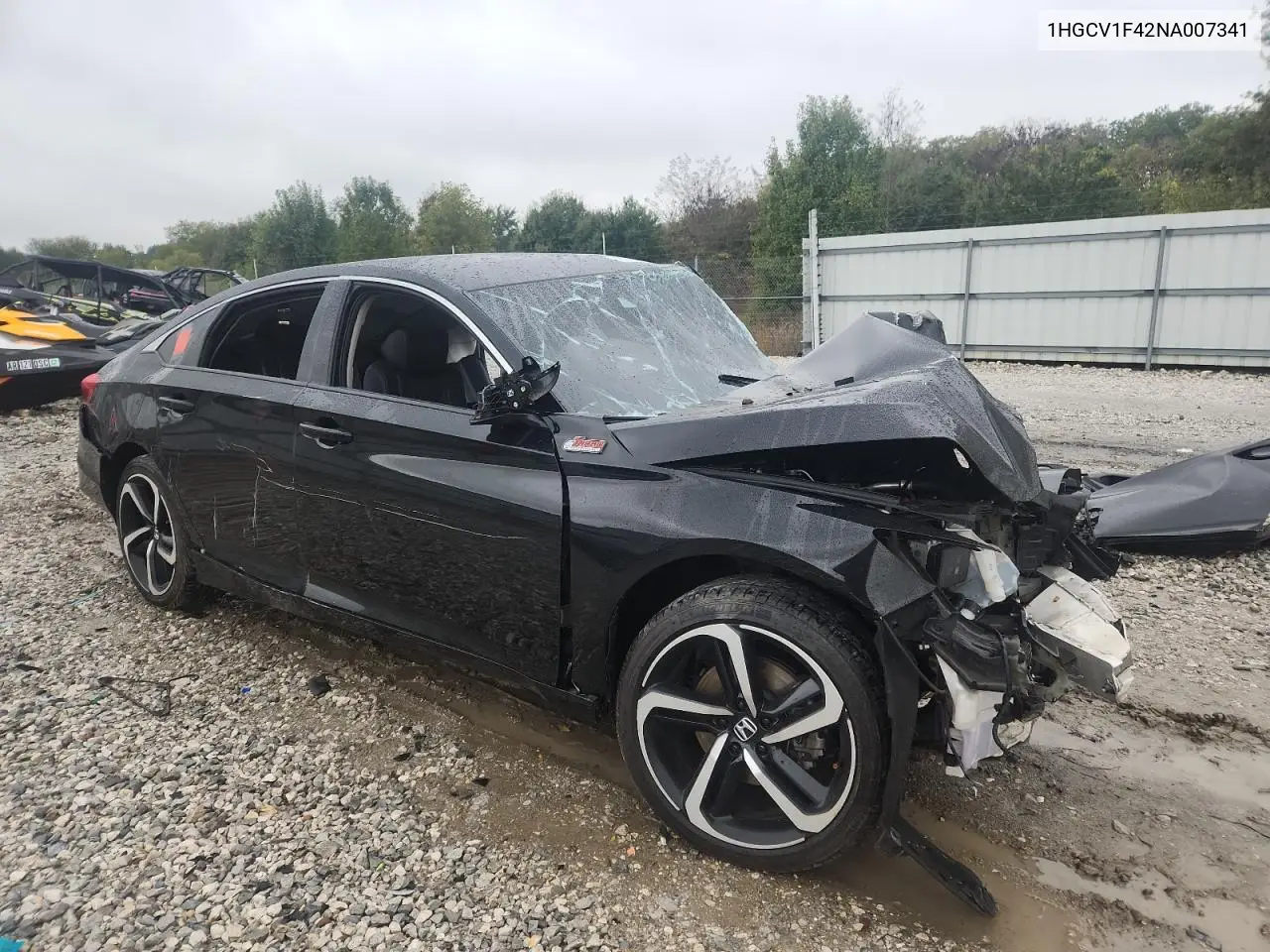 1HGCV1F42NA007341 2022 Honda Accord Sport Se