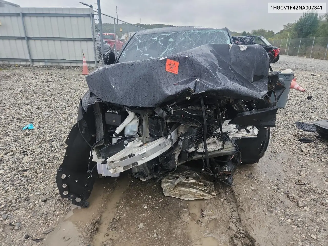 1HGCV1F42NA007341 2022 Honda Accord Sport Se