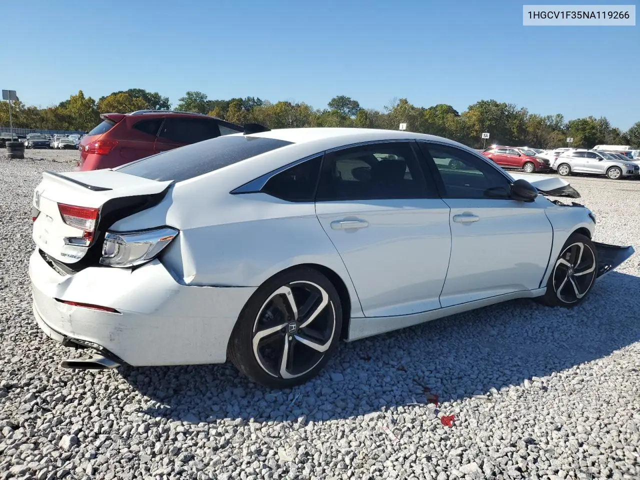 1HGCV1F35NA119266 2022 Honda Accord Sport