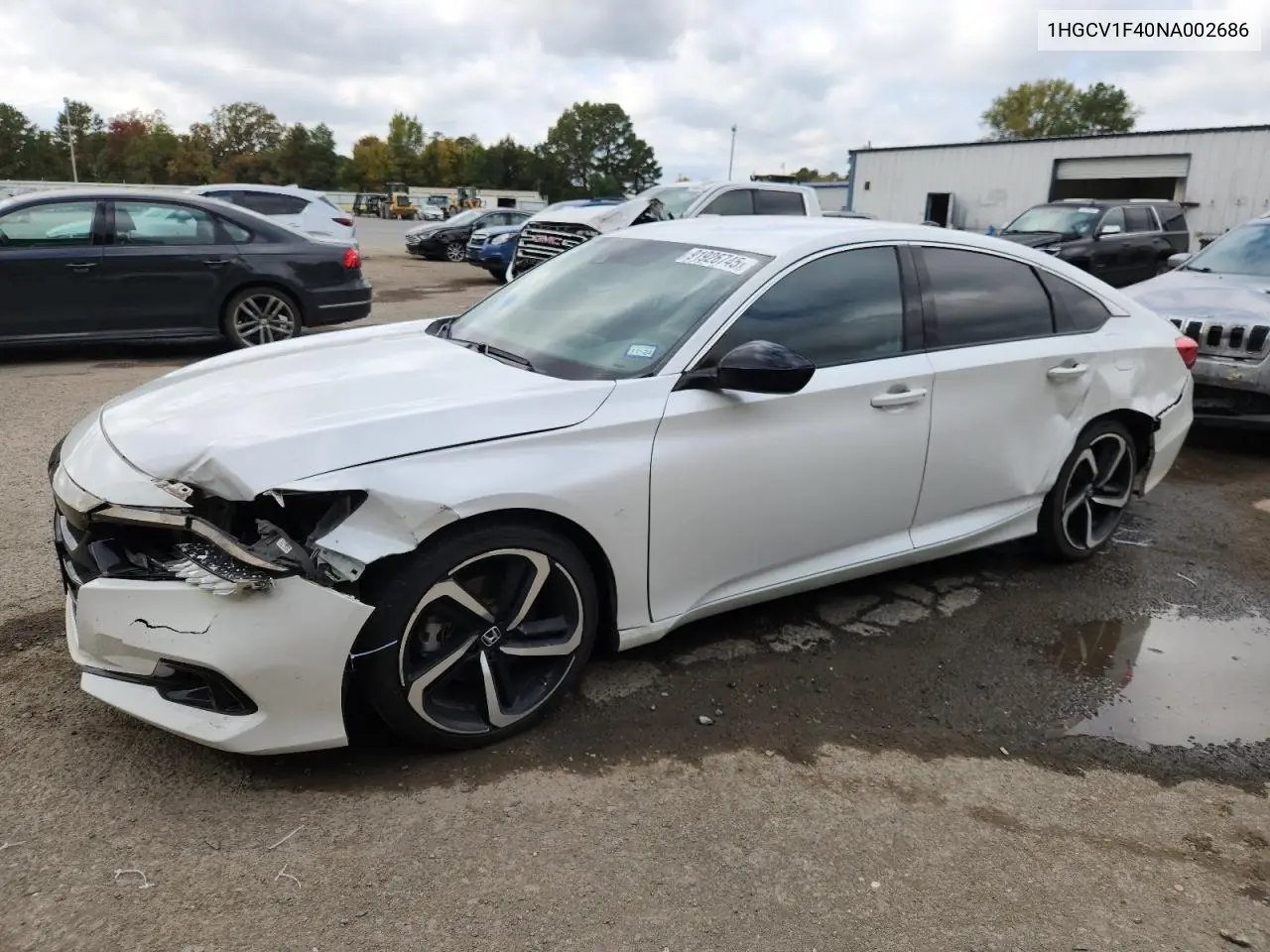 1HGCV1F40NA002686 2022 Honda Accord Sport Se