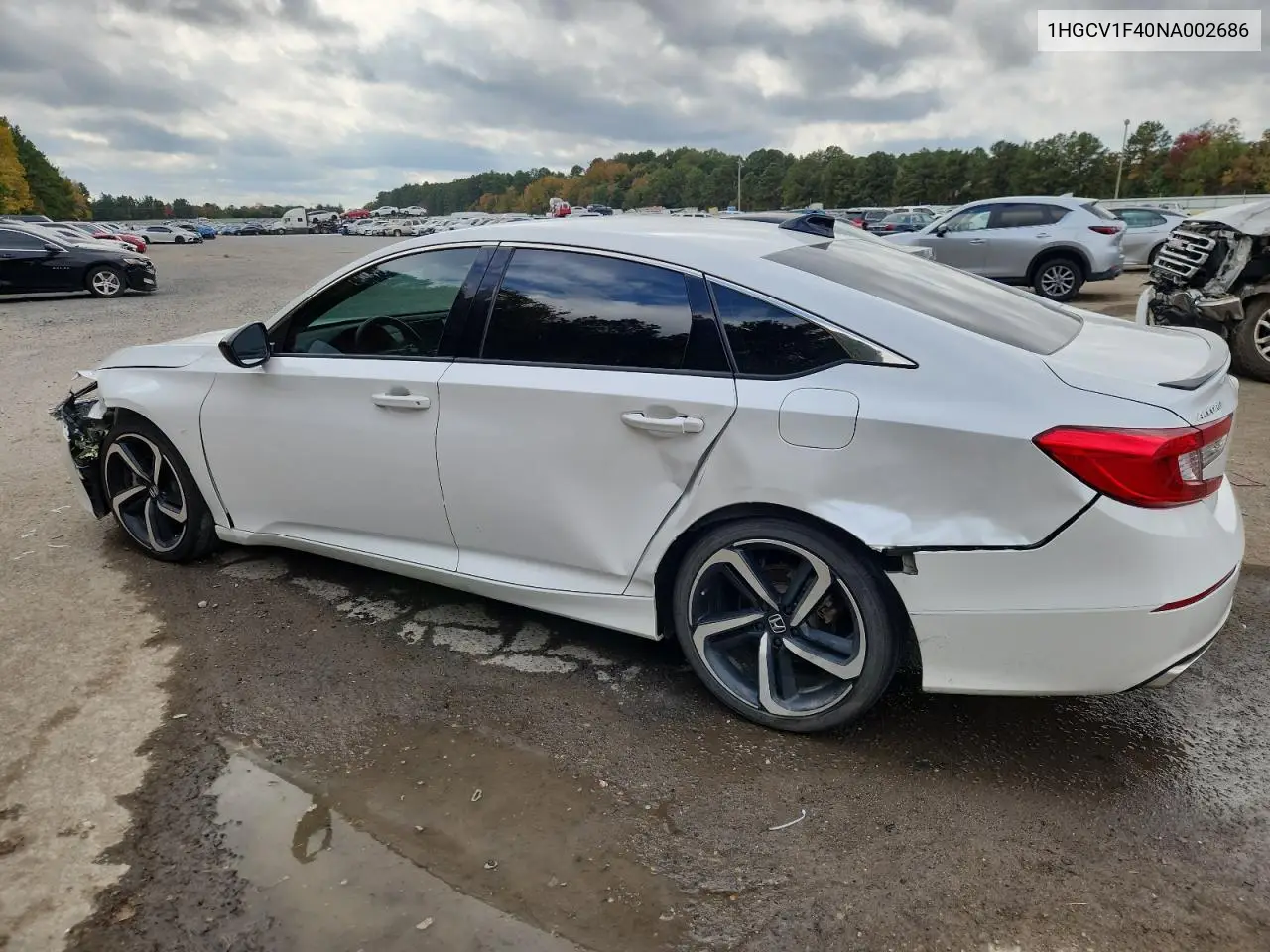 1HGCV1F40NA002686 2022 Honda Accord Sport Se