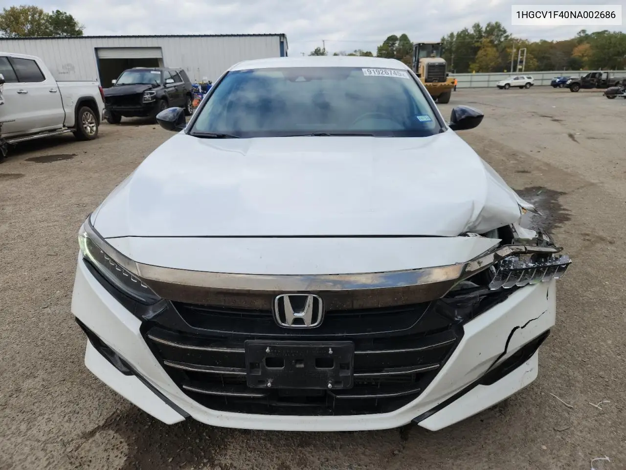 1HGCV1F40NA002686 2022 Honda Accord Sport Se