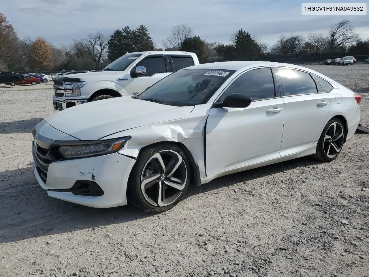 1HGCV1F31NA049832 2022 Honda Accord Sport