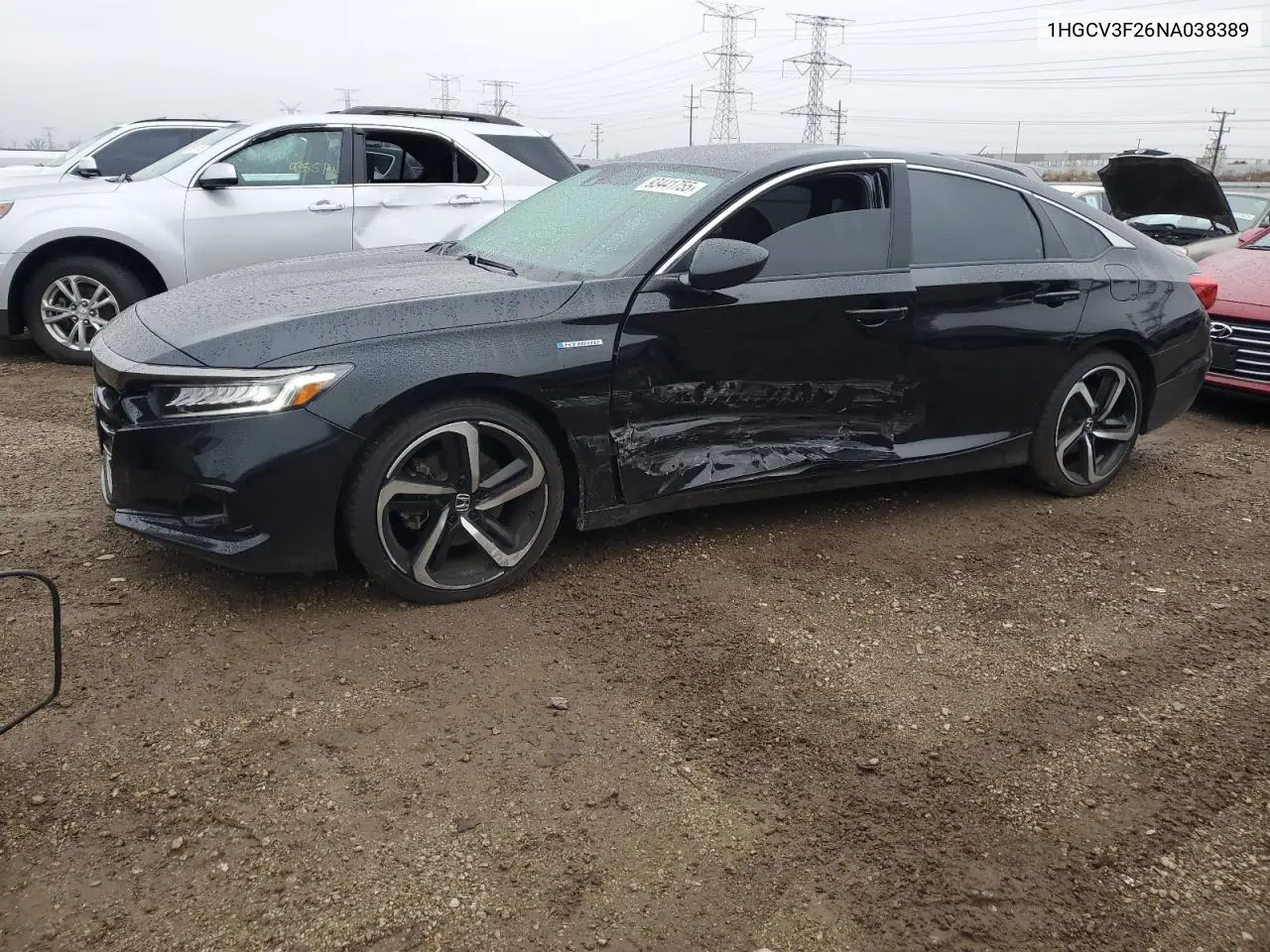 1HGCV3F26NA038389 2022 Honda Accord Hybrid Sport