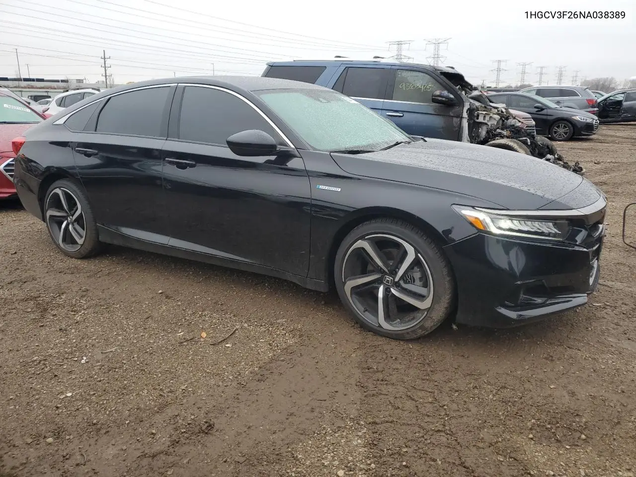 1HGCV3F26NA038389 2022 Honda Accord Hybrid Sport