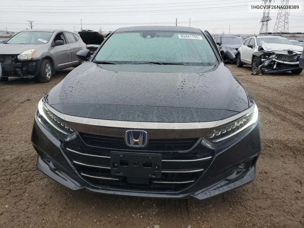 1HGCV3F26NA038389 2022 Honda Accord Hybrid Sport