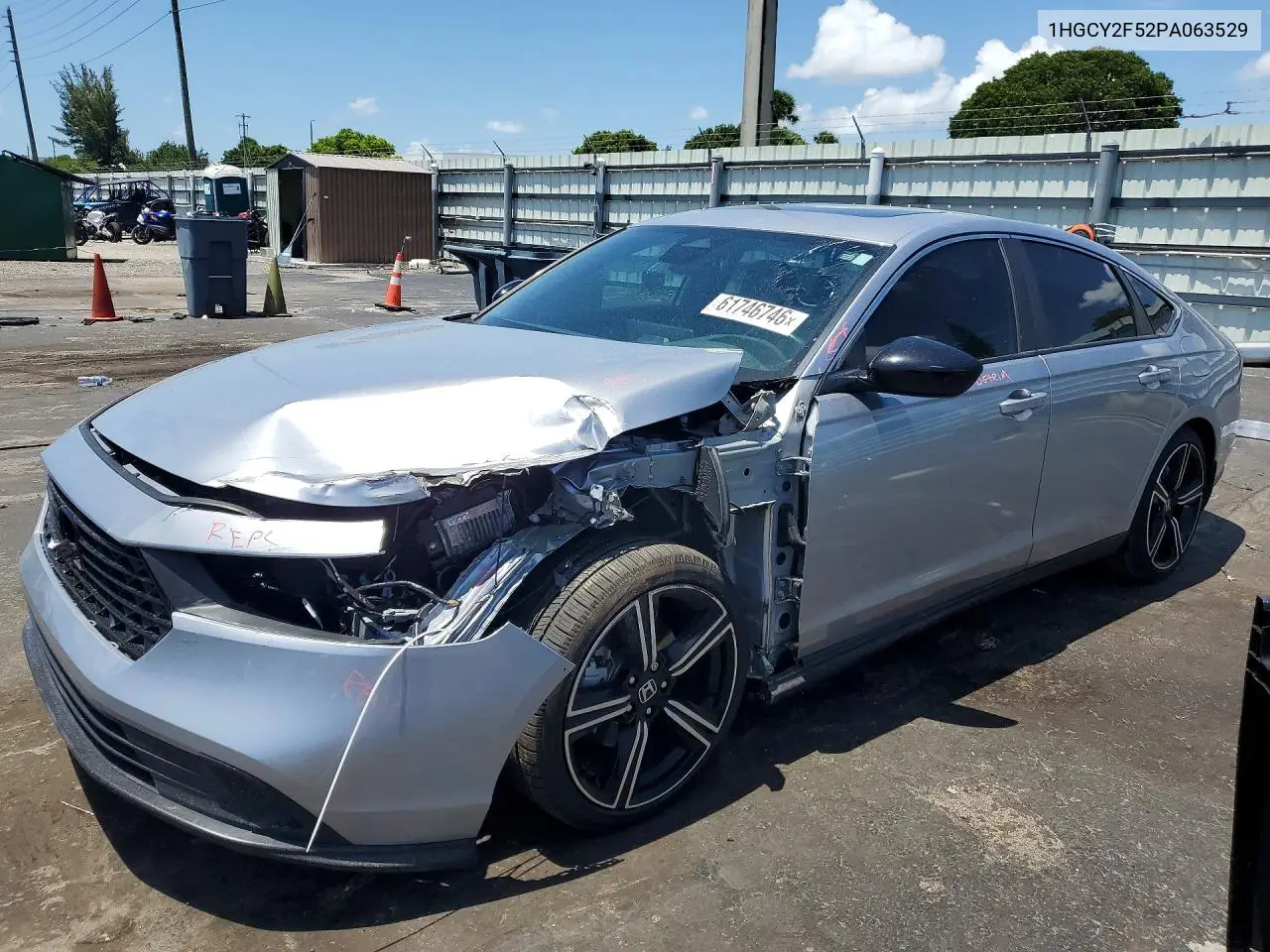 1HGCY2F52PA063529 2023 Honda Accord Hybrid Sport