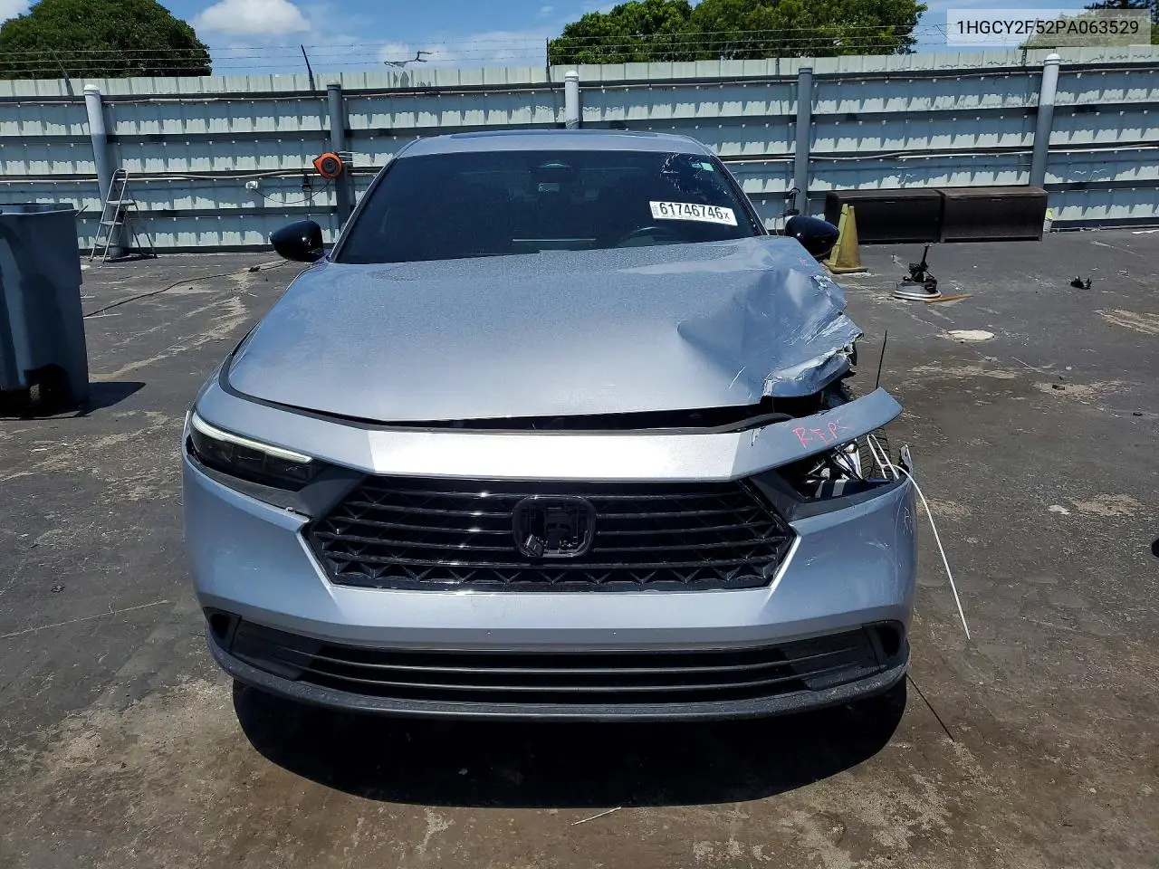1HGCY2F52PA063529 2023 Honda Accord Hybrid Sport