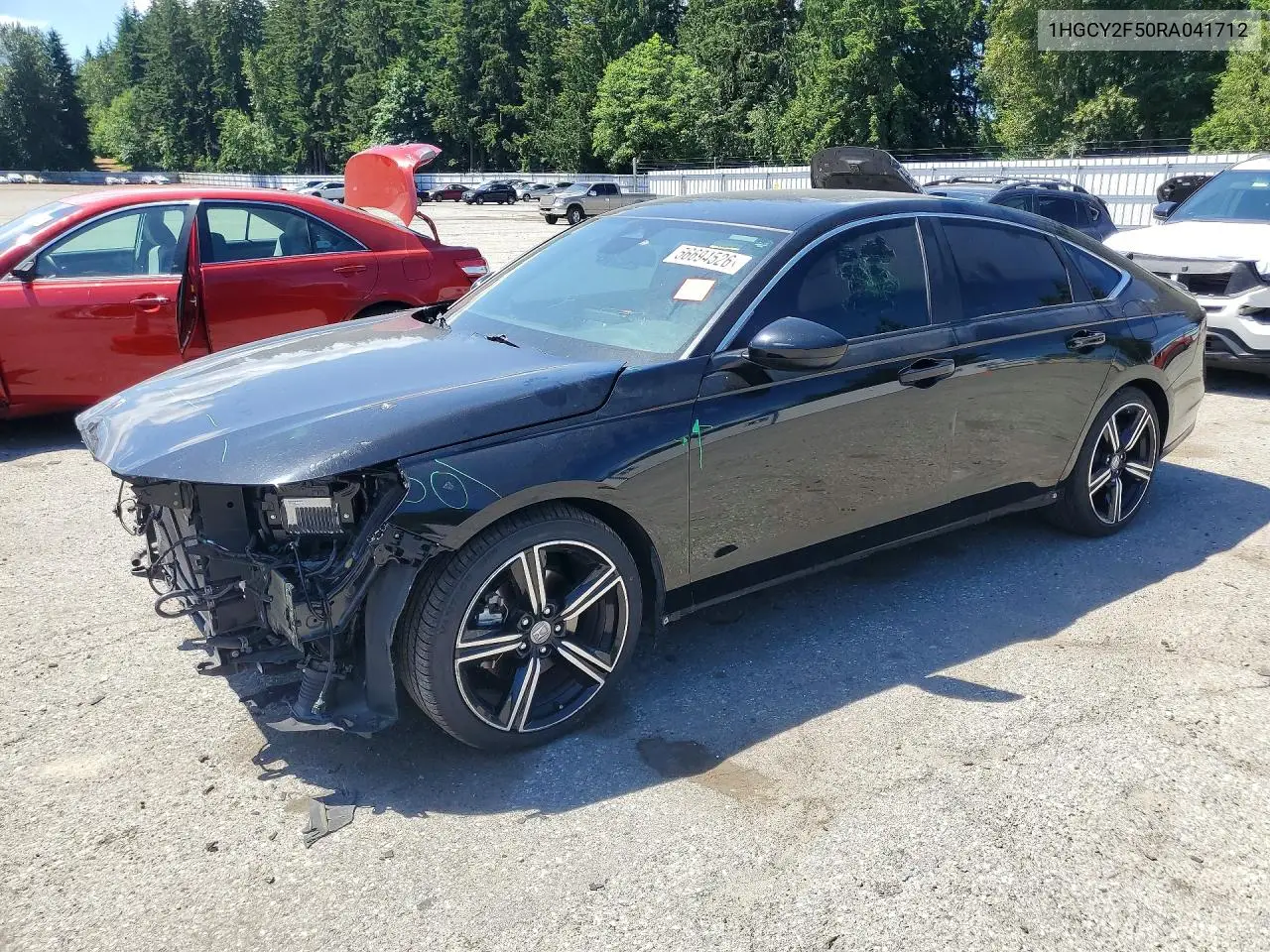 2024 Honda Accord Hybrid Sport VIN: 1HGCY2F50RA041712 Lot: 56694526