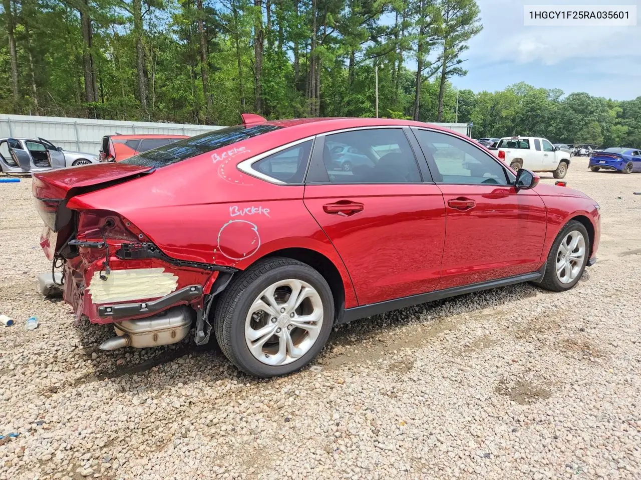 2024 Honda Accord Lx VIN: 1HGCY1F25RA035601 Lot: 61405596