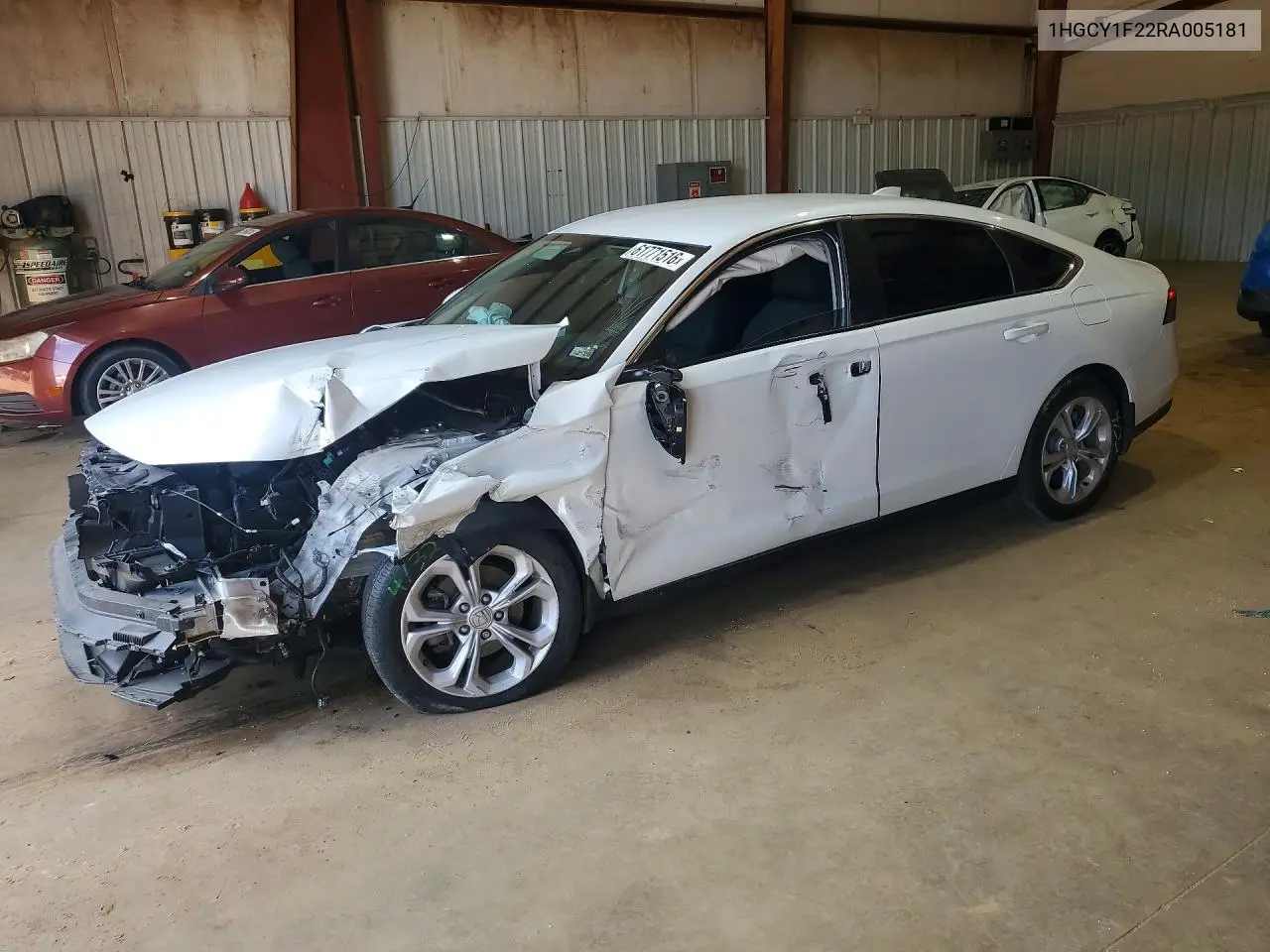 2024 Honda Accord Lx VIN: 1HGCY1F22RA005181 Lot: 61771516