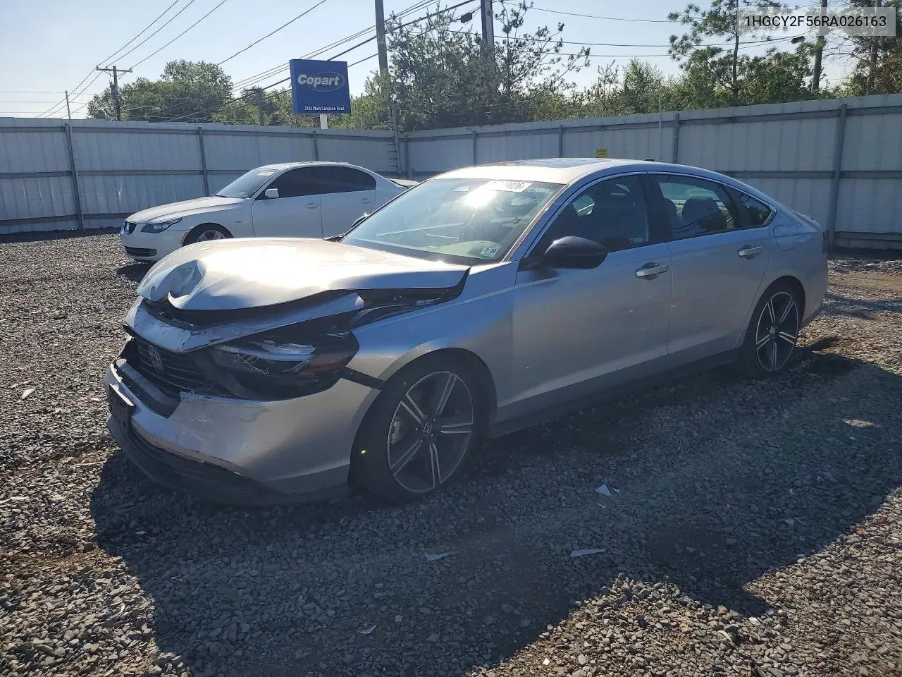 2024 Honda Accord Hybrid Sport VIN: 1HGCY2F56RA026163 Lot: 61899026