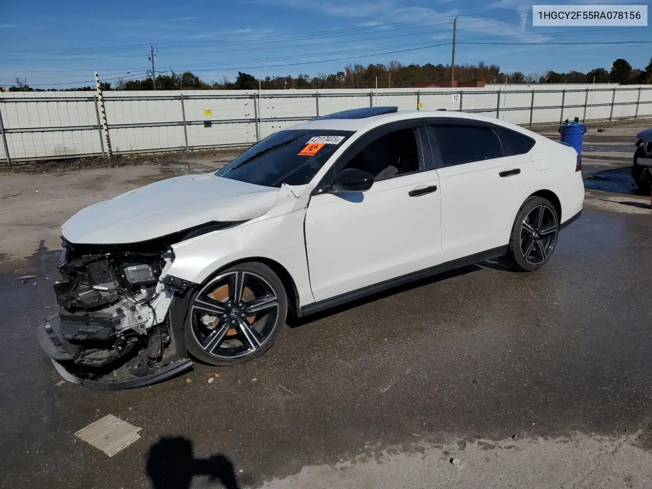 1HGCY2F55RA078156 2024 Honda Accord Hybrid Sport