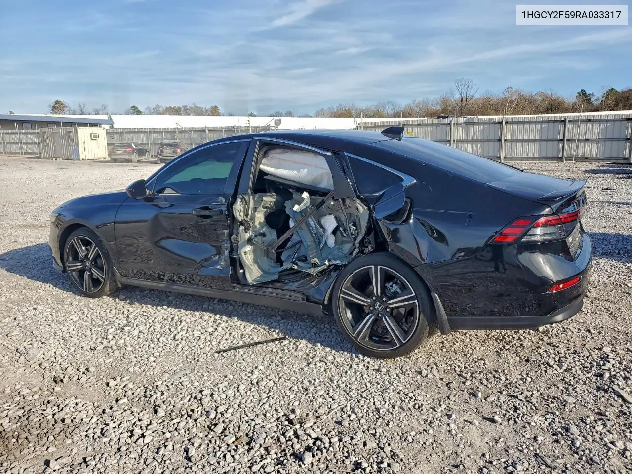 1HGCY2F59RA033317 2024 Honda Accord Hybrid Sport