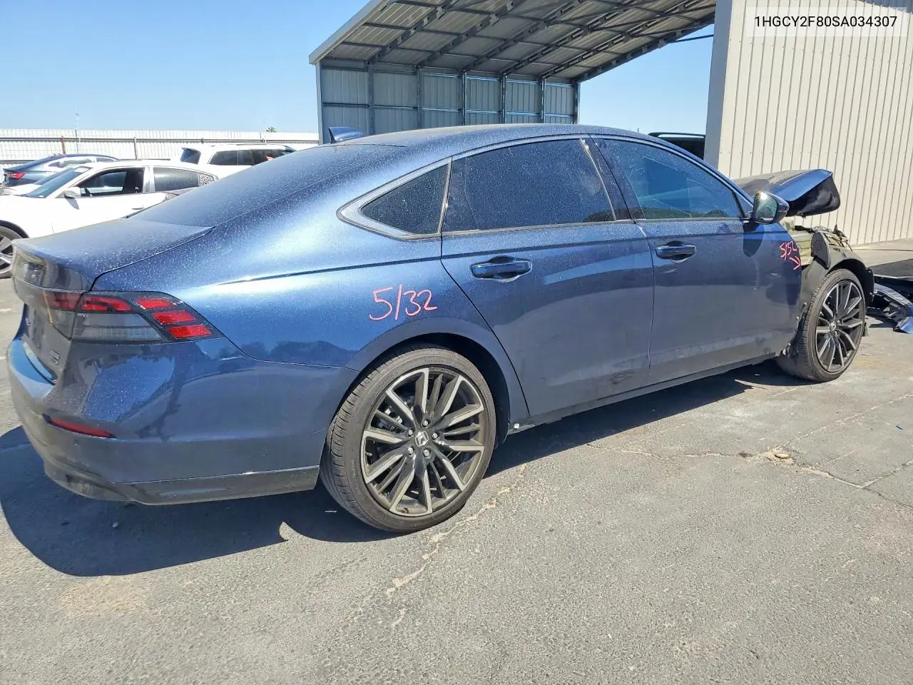 2025 Honda Accord Touring Hybrid VIN: 1HGCY2F80SA034307 Lot: 56508496
