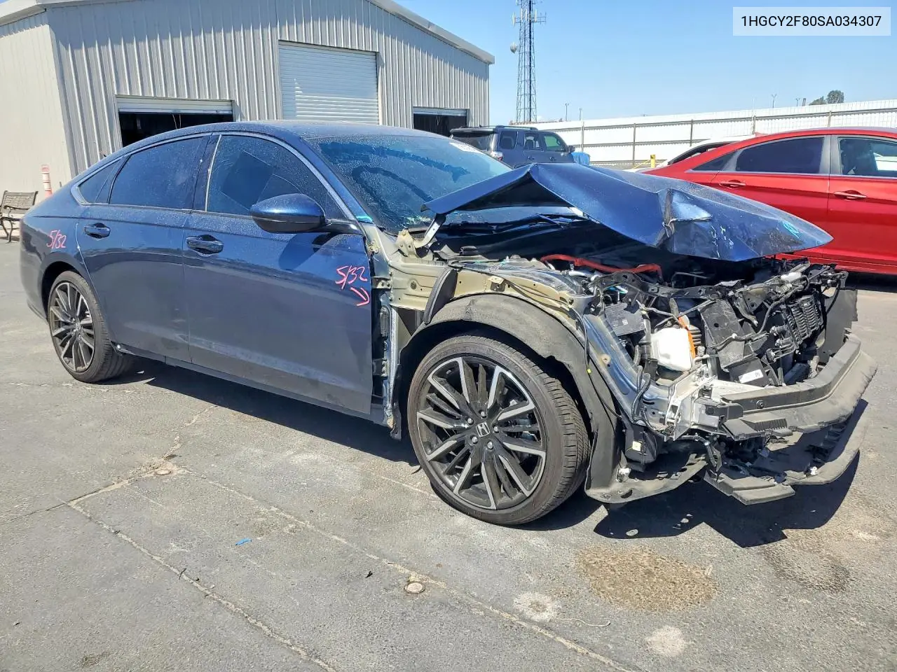 2025 Honda Accord Touring Hybrid VIN: 1HGCY2F80SA034307 Lot: 56508496
