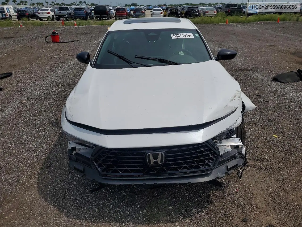 2025 Honda Accord Hybrid Sport VIN: 1HGCY2F55SA096856 Lot: 58074016