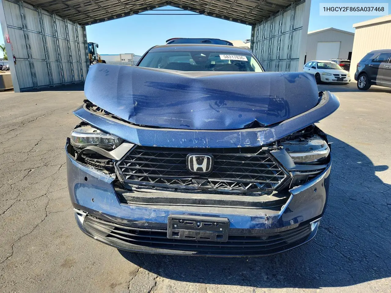 2025 Honda Accord Touring Hybrid VIN: 1HGCY2F86SA037468 Lot: 58317836