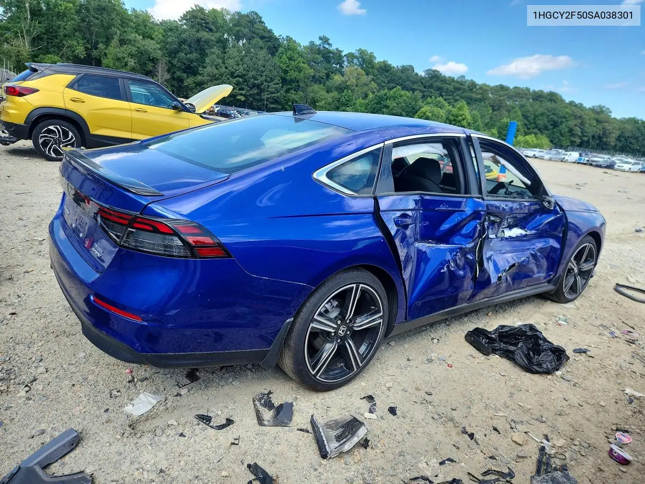 2025 Honda Accord VIN: 1HGCY2F50SA038301 Lot: 59585376