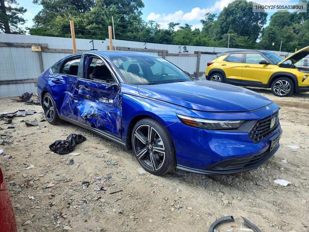 2025 Honda Accord VIN: 1HGCY2F50SA038301 Lot: 59585376
