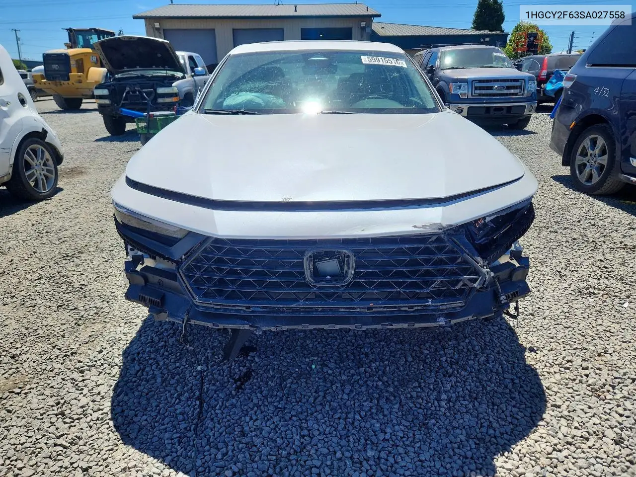 2025 Honda Accord Hybrid Exl VIN: 1HGCY2F63SA027558 Lot: 59915516