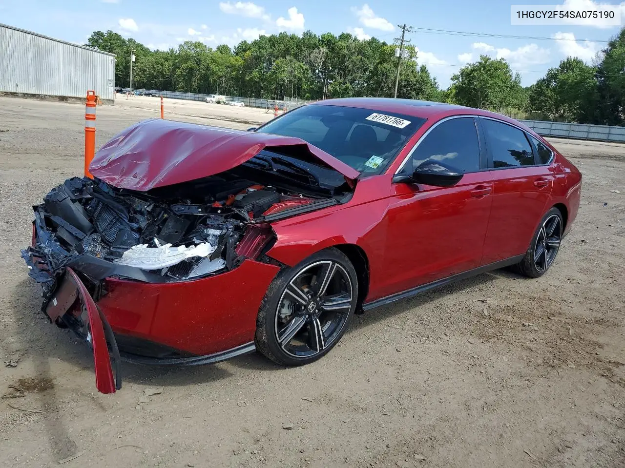 2025 Honda Accord Hybrid Sport VIN: 1HGCY2F54SA075190 Lot: 61781766