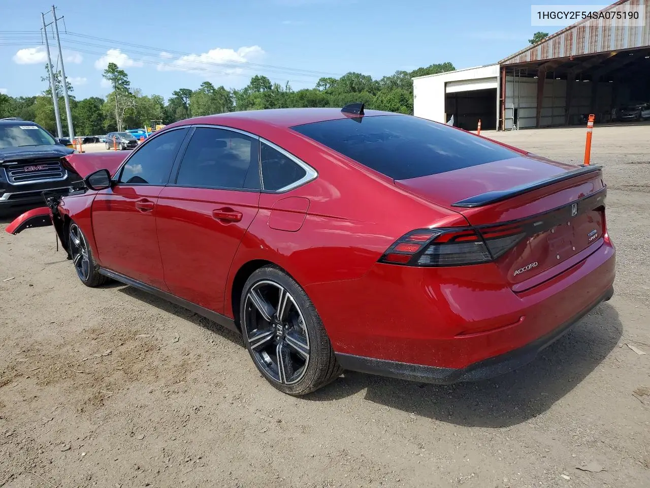 2025 Honda Accord Hybrid Sport VIN: 1HGCY2F54SA075190 Lot: 61781766