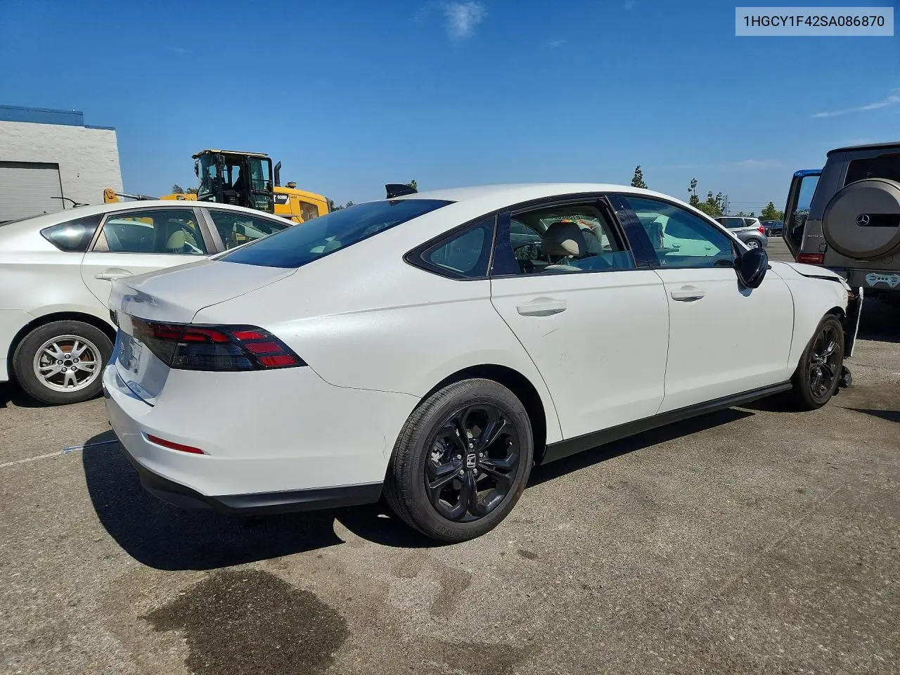 2025 Honda Accord Se VIN: 1HGCY1F42SA086870 Lot: 61802056