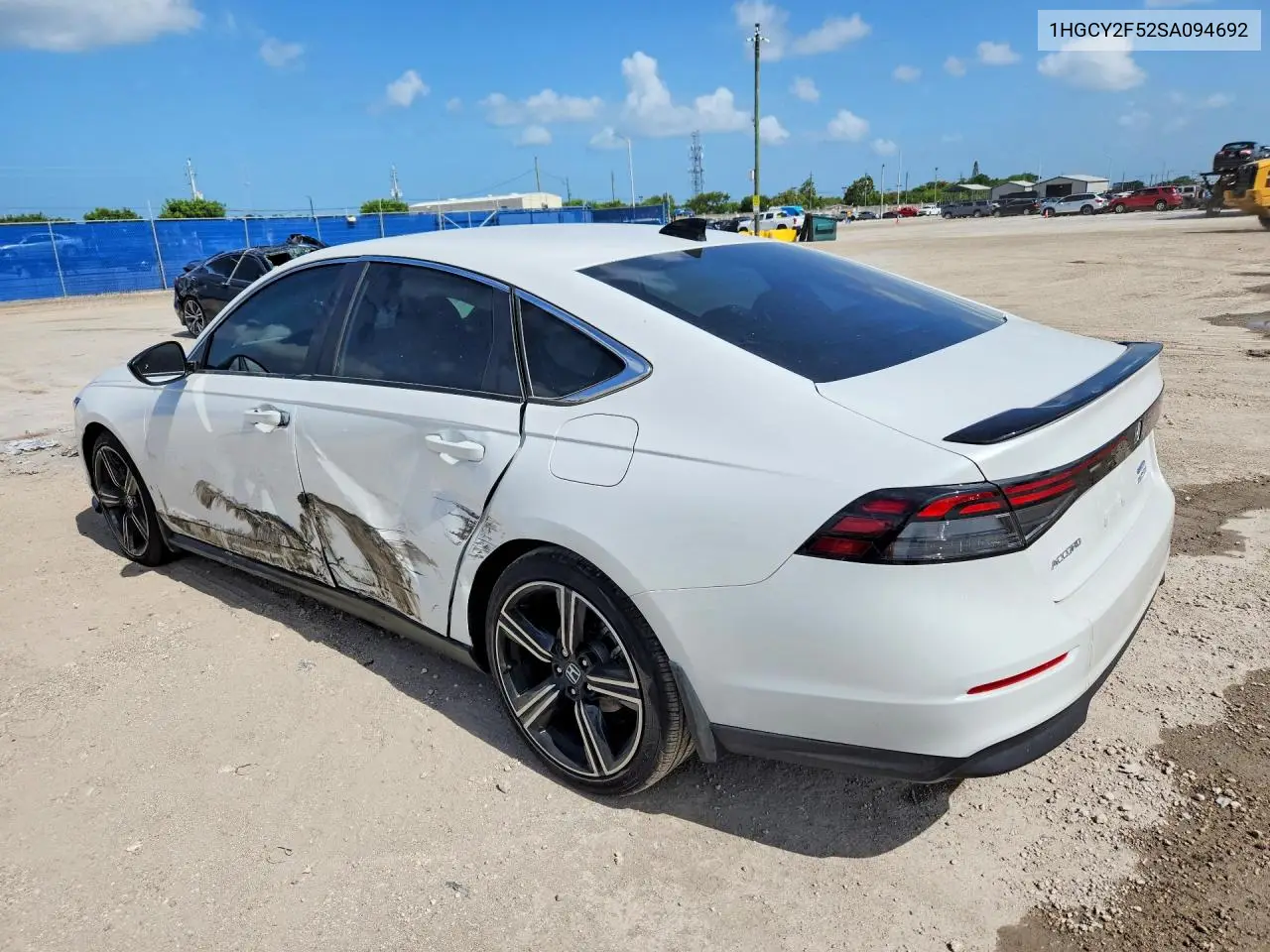 2025 Honda Accord Hybrid Sport VIN: 1HGCY2F52SA094692 Lot: 61981106