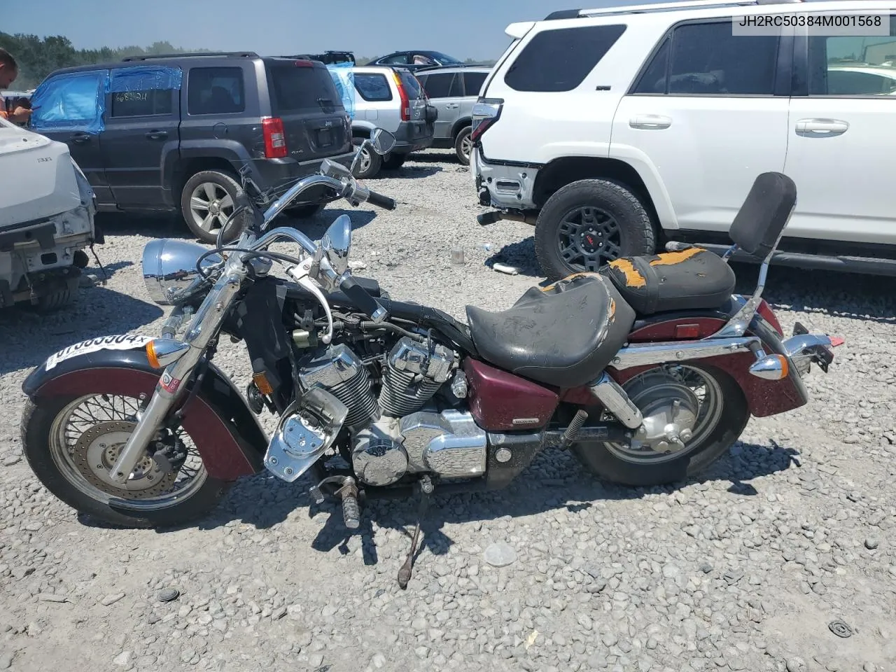 2004 Honda Vt750 VIN: JH2RC50384M001568 Lot: 88797245