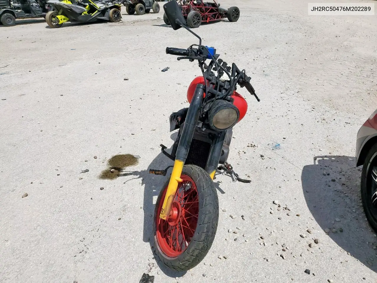 2006 Honda Motorcycle VIN: JH2RC50476M202289 Lot: 76582185