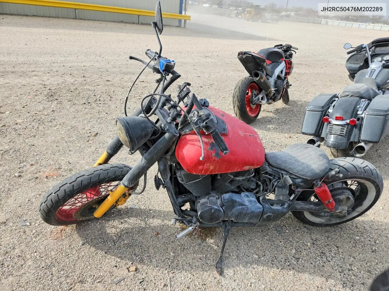 2006 Honda Motorcycle VIN: JH2RC50476M202289 Lot: 76582185