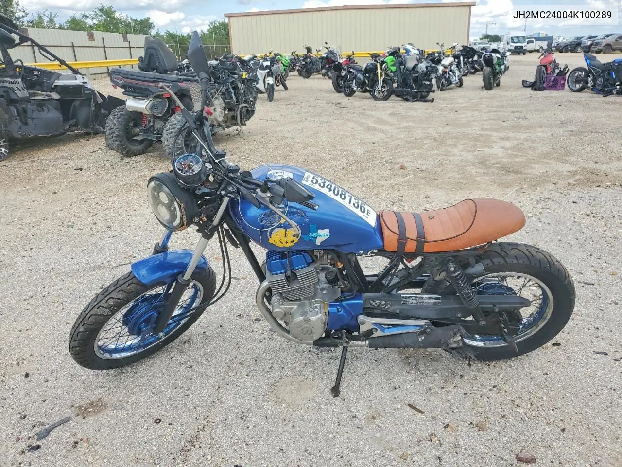 2004 Honda Cb250 VIN: JH2MC24004K100289 Lot: 53408136