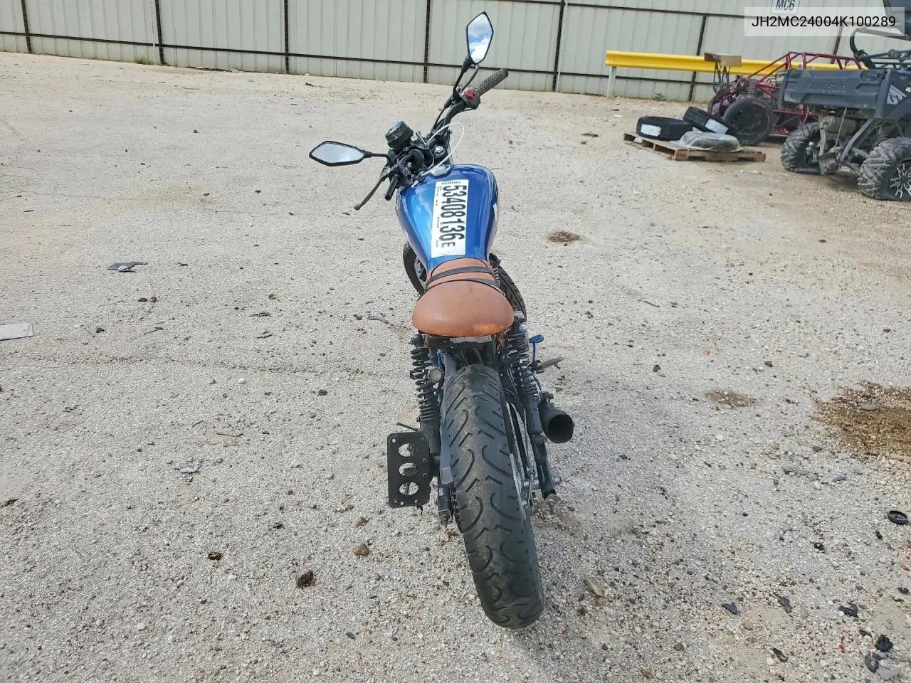 2004 Honda Cb250 VIN: JH2MC24004K100289 Lot: 53408136