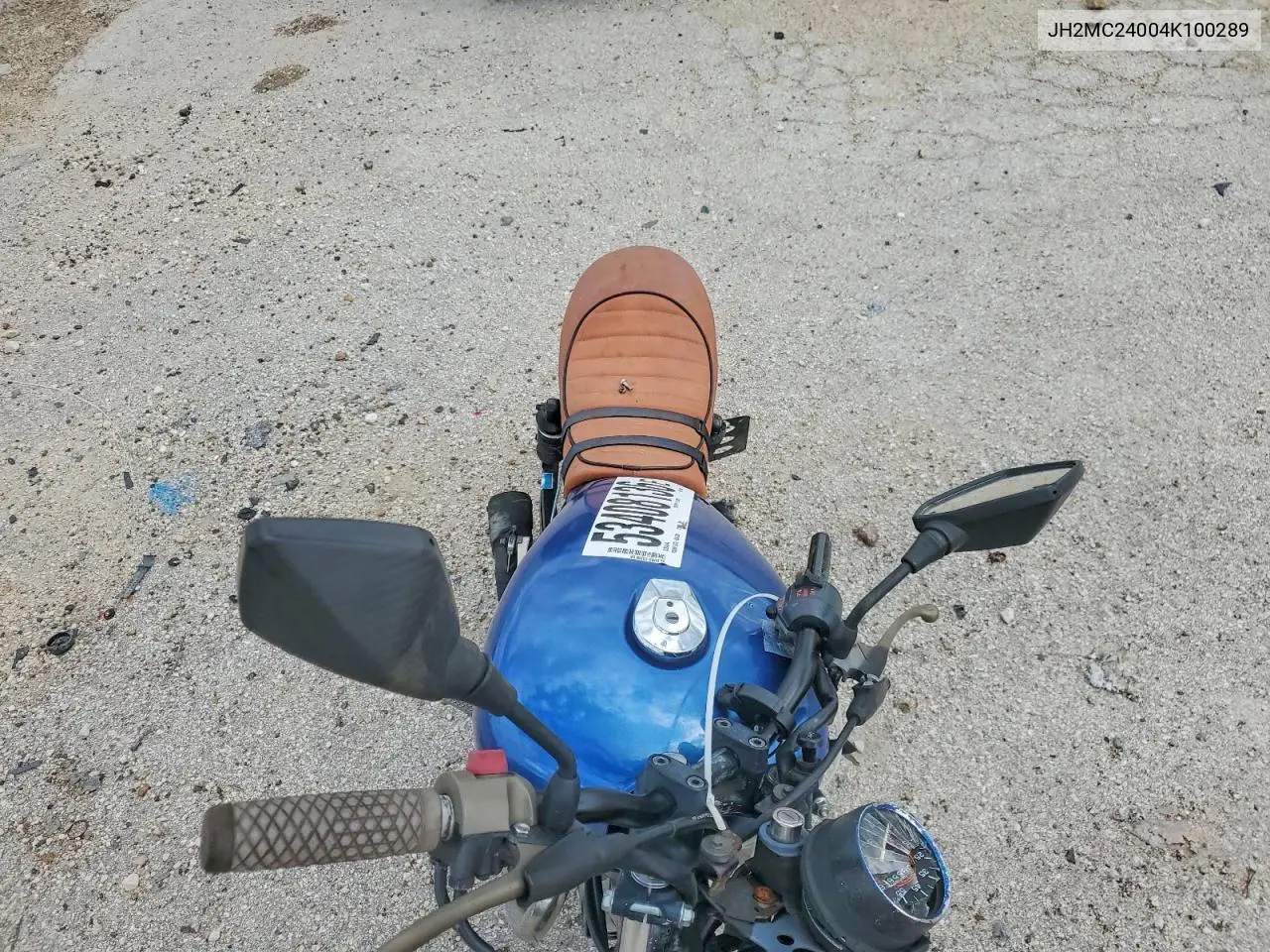 2004 Honda Cb250 VIN: JH2MC24004K100289 Lot: 53408136