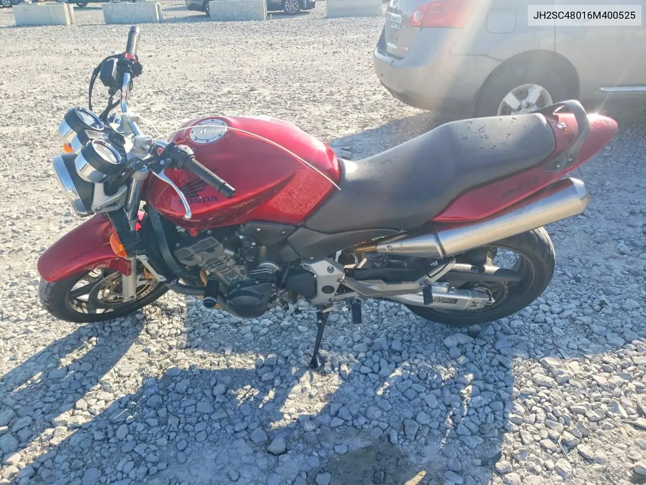2006 Honda Cb900 F VIN: JH2SC48016M400525 Lot: 60800036