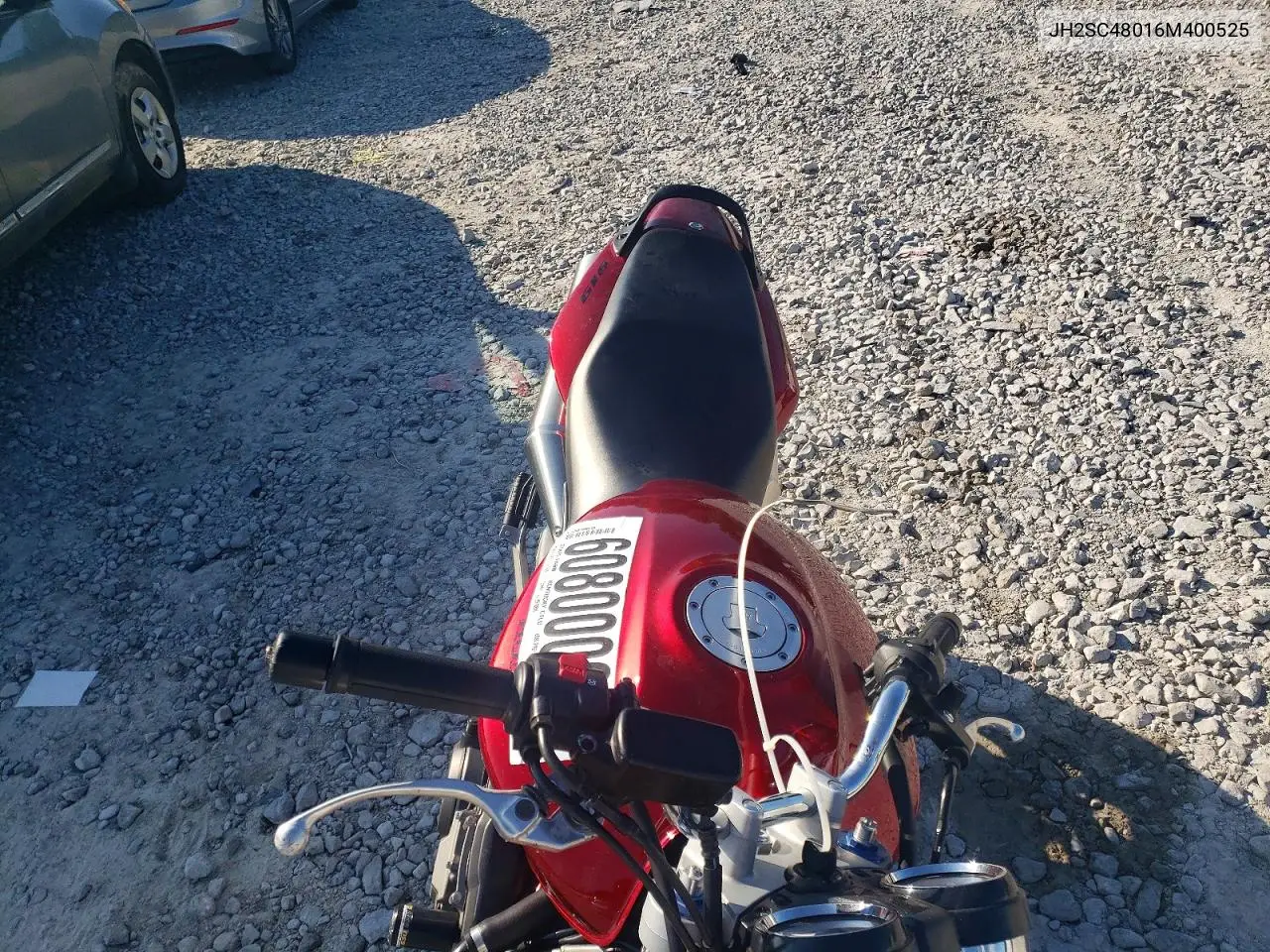 2006 Honda Cb900 F VIN: JH2SC48016M400525 Lot: 60800036
