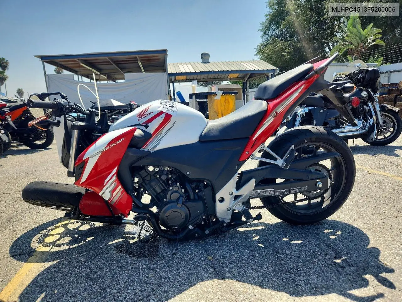 2015 Honda Cb500 F VIN: MLHPC4513F5200006 Lot: 55931366