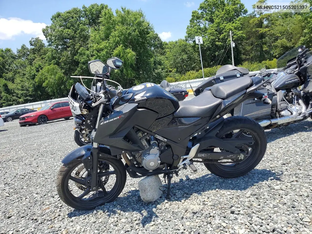 2016 Honda Cb300 F VIN: MLHNC5215G5201337 Lot: 58957656