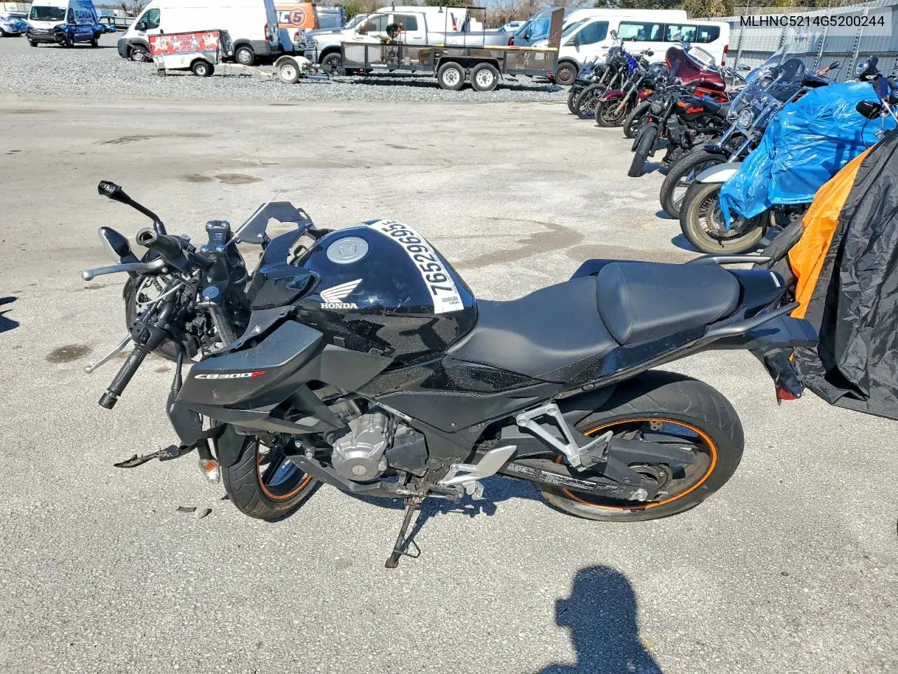 2016 Honda Cb300 F VIN: MLHNC5214G5200244 Lot: 76529695