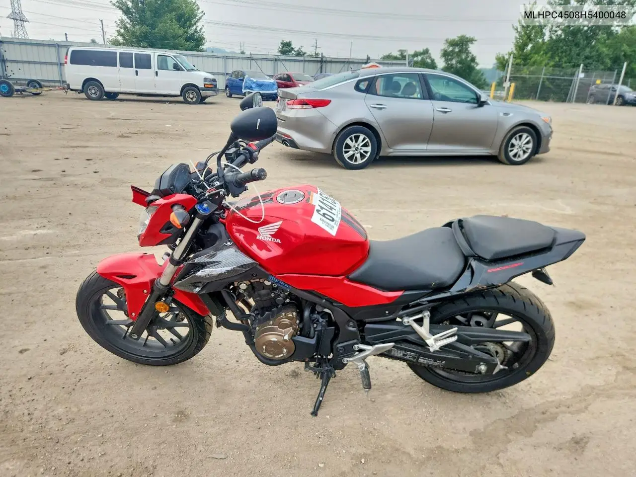 2017 Honda Cb500 Fa - Abs VIN: MLHPC4508H5400048 Lot: 61415246