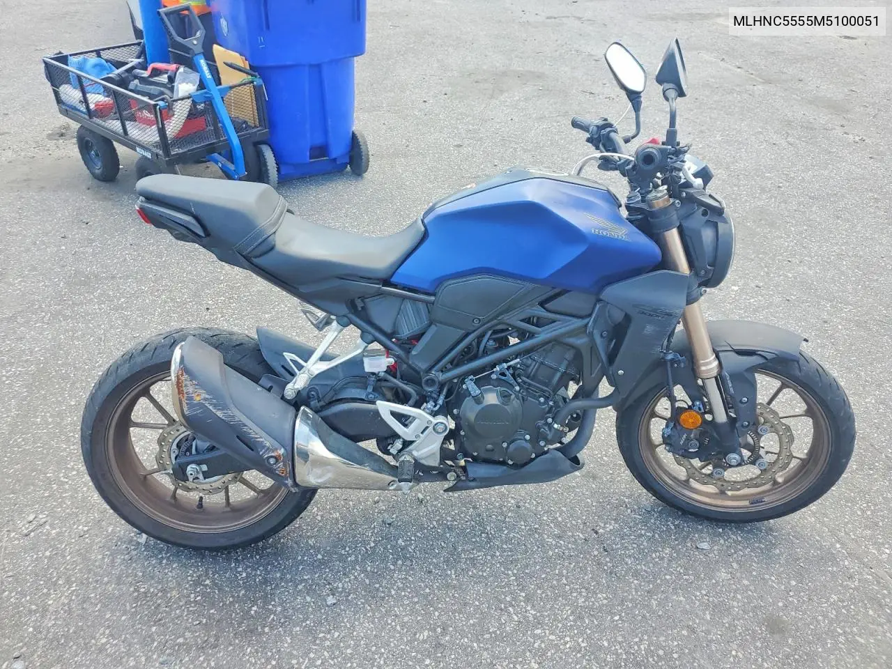 2021 Honda Cbf300 Na VIN: MLHNC5555M5100051 Lot: 61845626