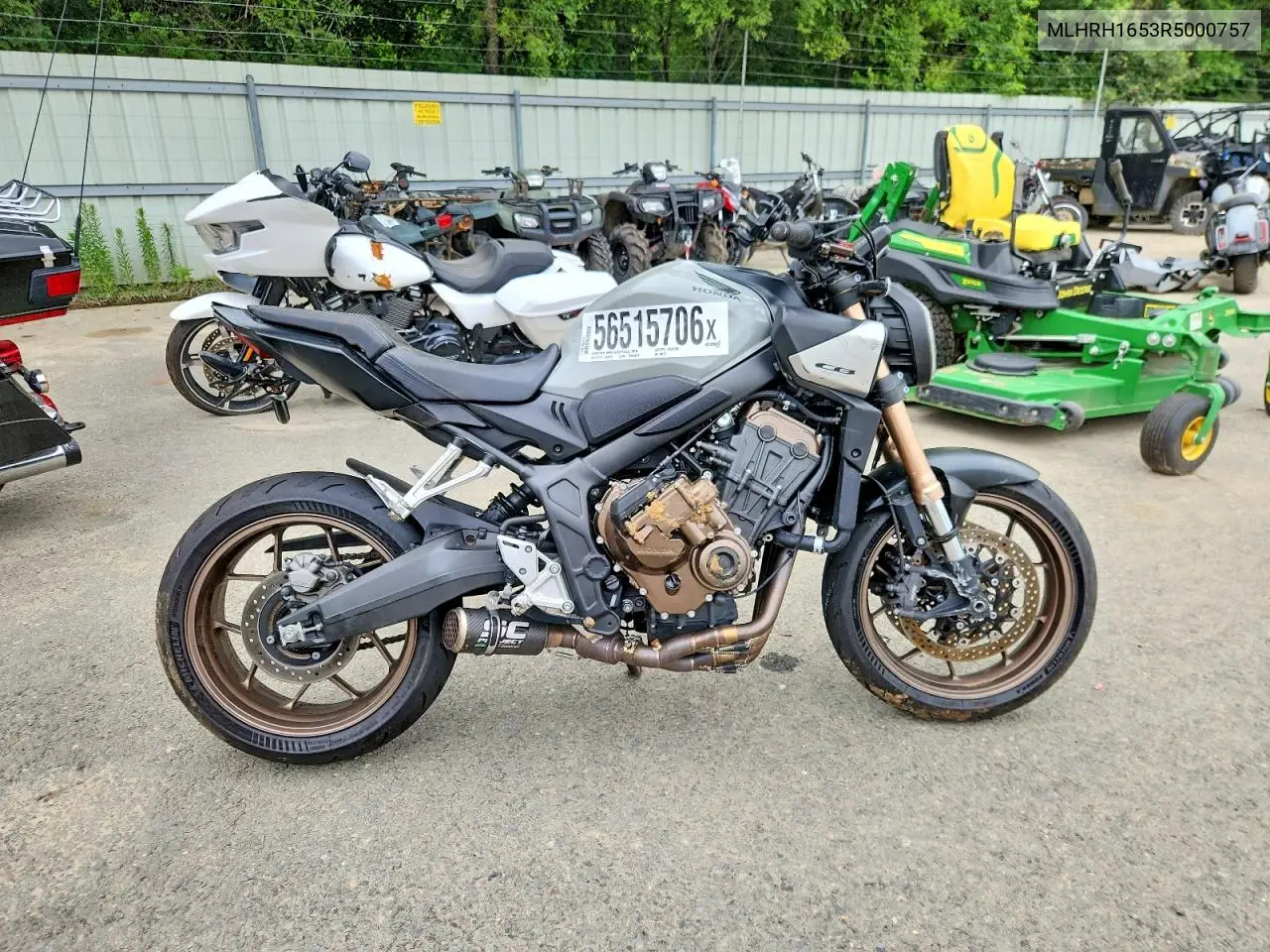 2024 Honda Cb650 R VIN: MLHRH1653R5000757 Lot: 56515706