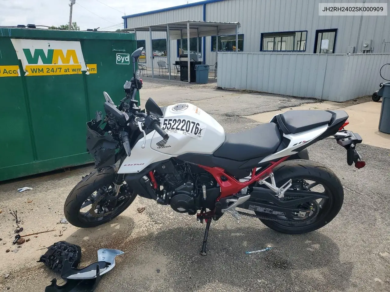 2025 Honda Cb750 A VIN: JH2RH2402SK000909 Lot: 55222076