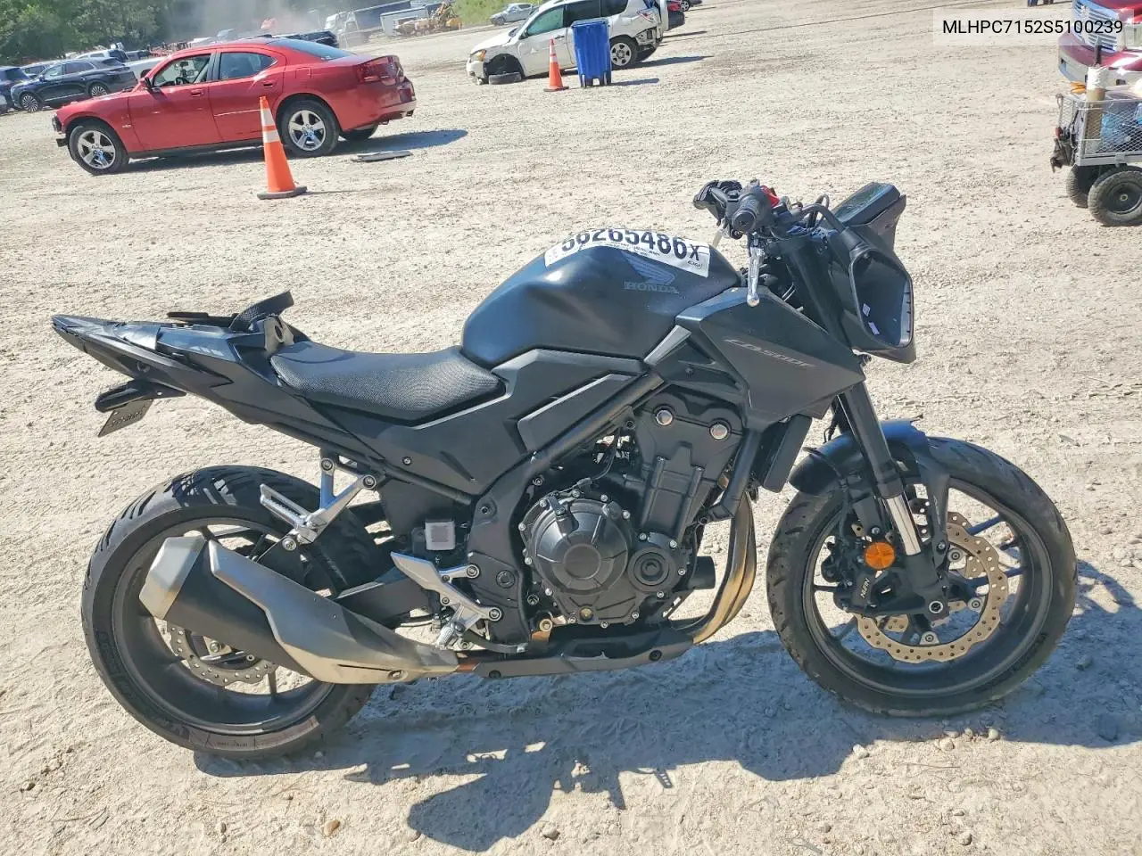 2025 Honda Cb500 F VIN: MLHPC7152S5100239 Lot: 56265486