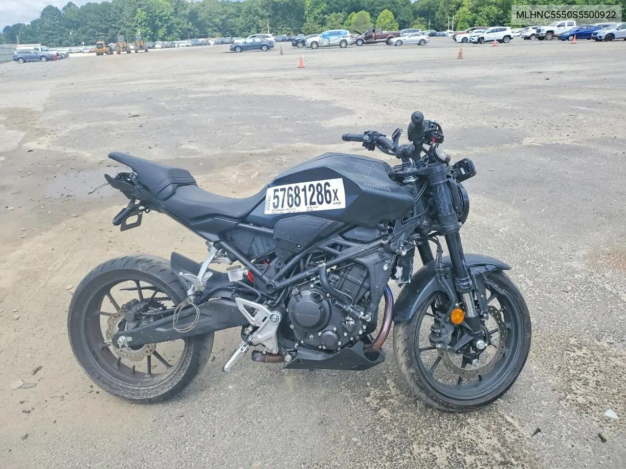 2025 Honda Cbf300 Na VIN: MLHNC5550S5500922 Lot: 57681286
